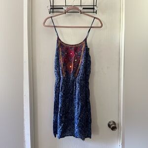 Blue Rain Multicolor Patterned Camisole